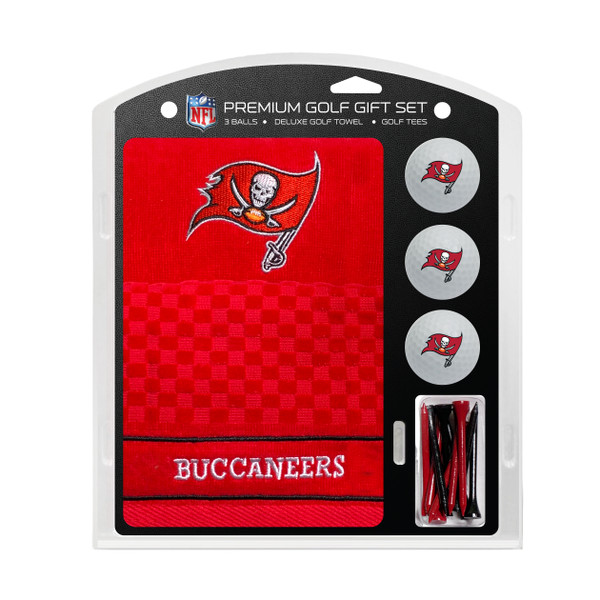 Tampa Bay Buccaneers Embroidered Golf Towel, 3 Golf Ball, and Golf Tee Set