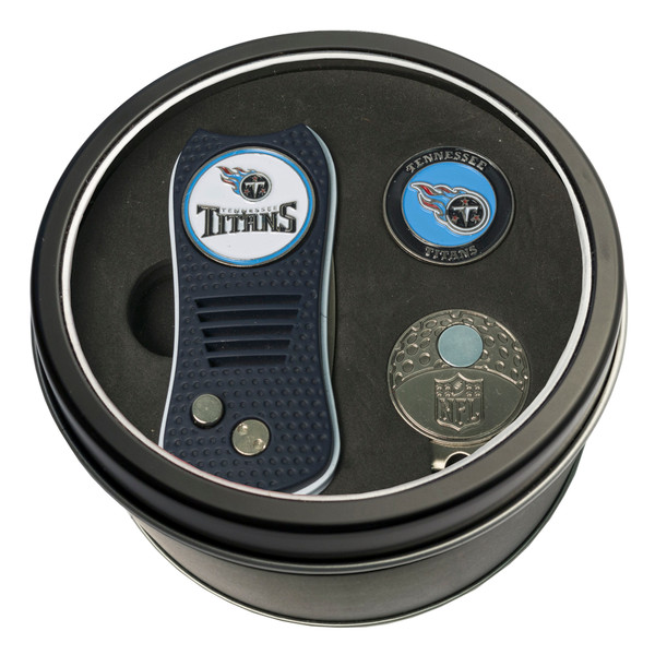 Tennessee Titans Tin Gift Set with Switchfix Divot Tool, Cap Clip, and Ball Marker