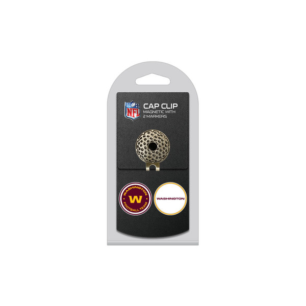 Washington Commanders Cap Clip With 2 Golf Ball Markers