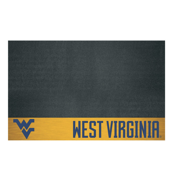 West Virginia University - West Virginia Mountaineers Grill Mat Flying WV Primary Logo and Wordmark Yellow