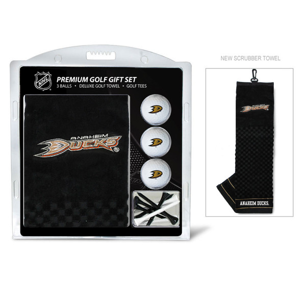 Anaheim Ducks Embroidered Golf Towel, 3 Golf Ball, and Golf Tee Set