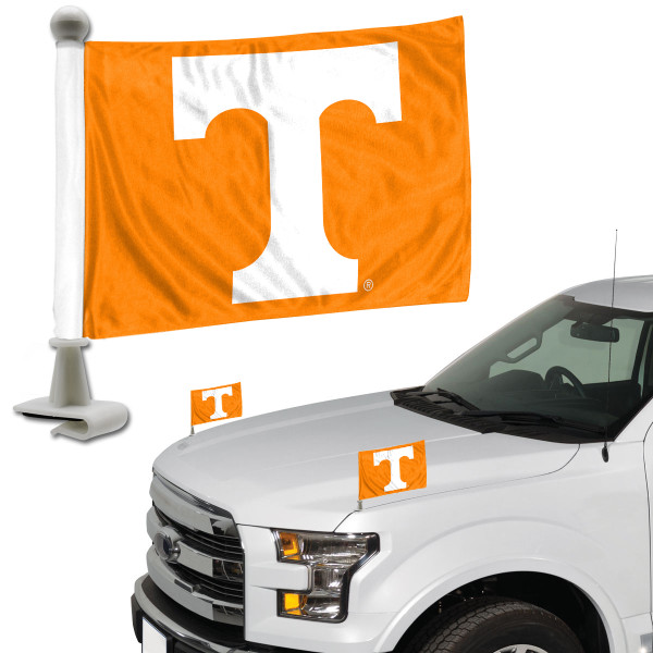 Tennessee Volunteers Ambassador Flags "Power T" Primary Logo 4 in. x 6 in. Set of 2