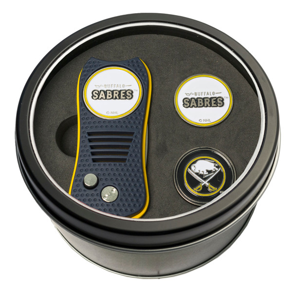 Buffalo Sabres Tin Gift Set with Switchfix Divot Tool and 2 Ball Markers