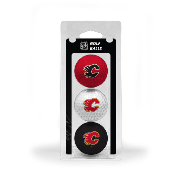 Calgary Flames 3 Golf Ball Pack