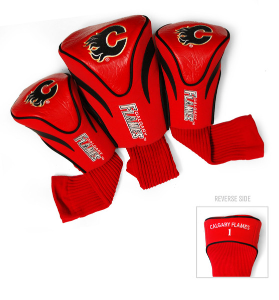 Calgary Flames 3 Pack Contour Head Covers