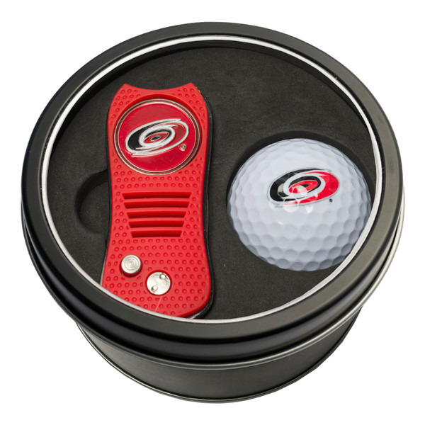 Carolina Hurricanes Tin Gift Set with Switchfix Divot Tool and Golf Ball