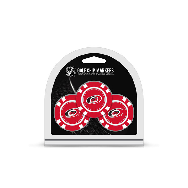 Carolina Hurricanes 3 Pack Golf Chip Ball Markers