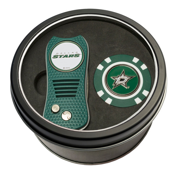 Dallas Stars Tin Gift Set with Switchfix Divot Tool and Golf Chip