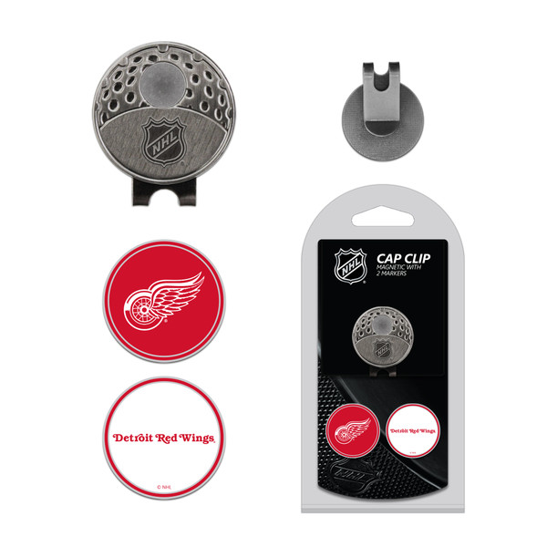 Detroit Red Wings Cap Clip With 2 Golf Ball Markers