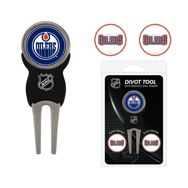 Edmonton Oilers Divot Tool Pack With 3 Golf Ball Markers