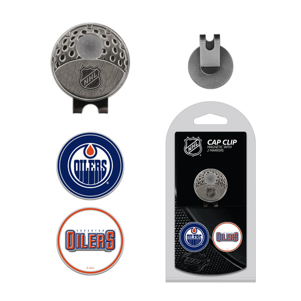 Edmonton Oilers Cap Clip With 2 Golf Ball Markers