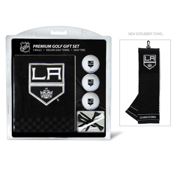 Los Angeles Kings Embroidered Golf Towel, 3 Golf Ball, and Golf Tee Set