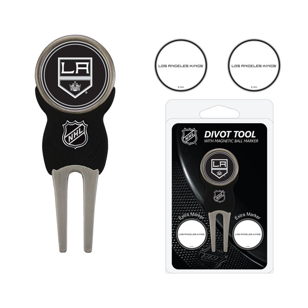 Los Angeles Kings Divot Tool Pack With 3 Golf Ball Markers