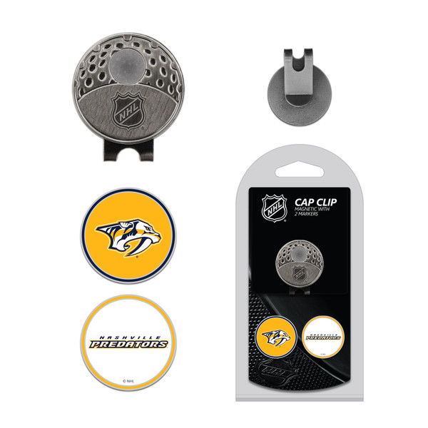 Nashville Predators Cap Clip With 2 Golf Ball Markers