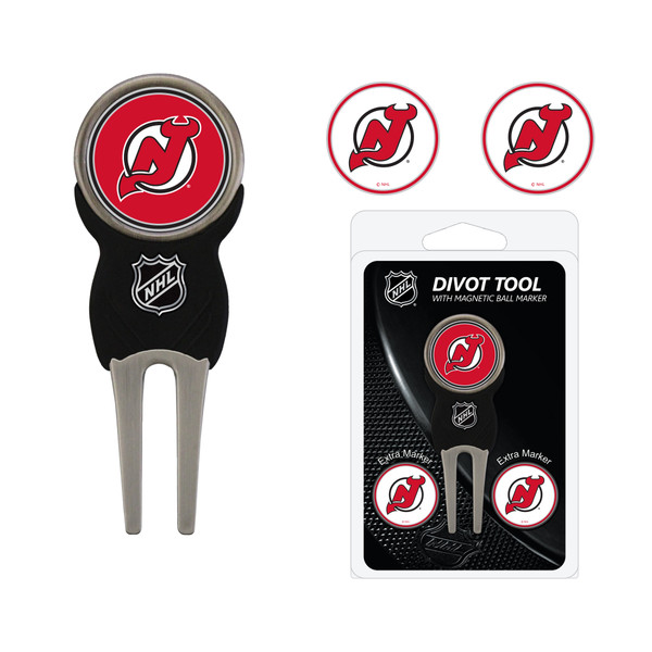 New Jersey Devils Divot Tool Pack With 3 Golf Ball Markers
