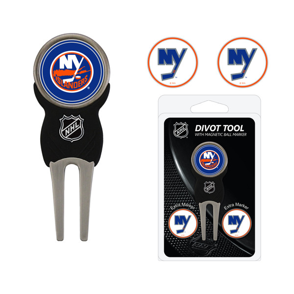 New York Islanders Divot Tool Pack With 3 Golf Ball Markers