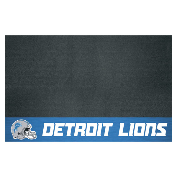 Detroit Lions Grill Mat "Lion" Logo & "Detroit Lions" Wordmark Blue