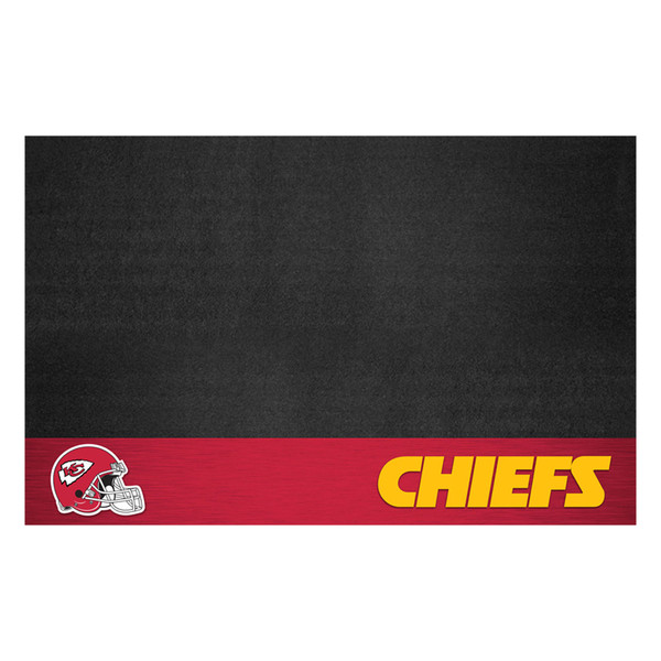 Kansas City Chiefs Grill Mat KC Arrow Primary Logo and Wordmark Red