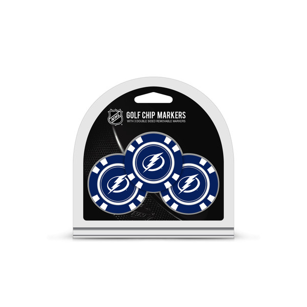 Tampa Bay Lightning 3 Pack Golf Chip Ball Markers