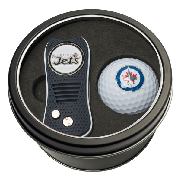 Winnipeg Jets Tin Gift Set with Switchfix Divot Tool and Golf Ball