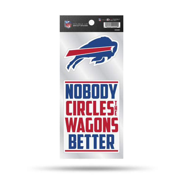 Buffalo Bills Double Up Die Cut Sticker