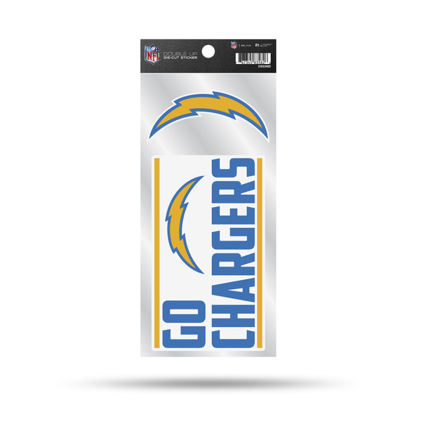 Los Angeles Chargers Double Up Die Cut Sticker