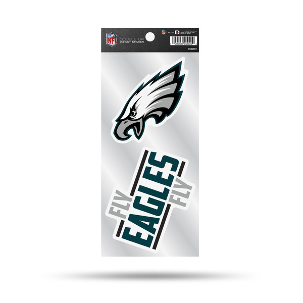 Philadelphia Eagles Double Up Die Cut Sticker