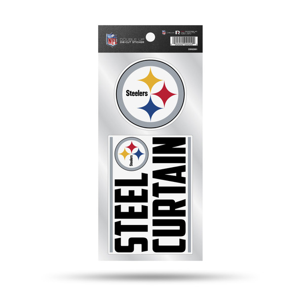 Pittsburgh Steelers Double Up Die Cut Sticker