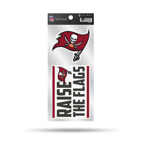 Tampa Bay Buccaneers Double Up Die Cut Sticker