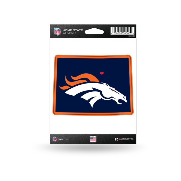 Denver Broncos Home State Sticker