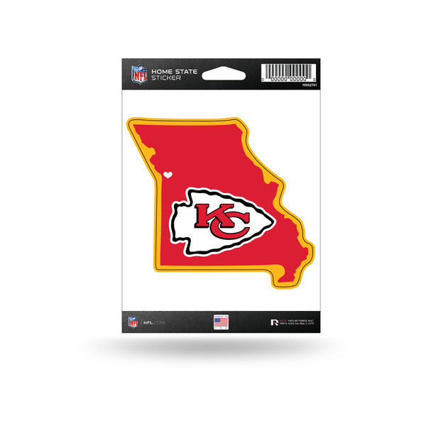 Kansas City Chiefs Home State Sticker