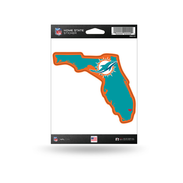 Miami Dolphins Home State Sticker