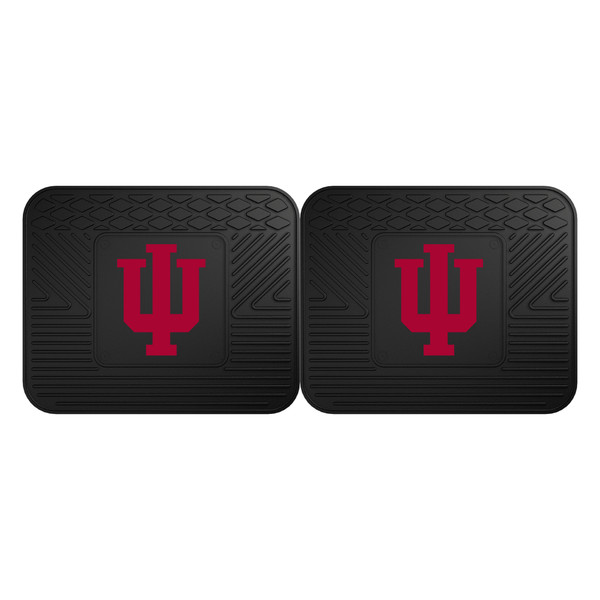 Indiana University - Indiana Hooisers 2 Utility Mats IU Trident Primary Logo Black