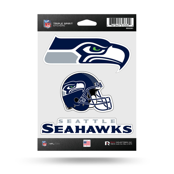 Seattle Seahawks Triple Spirit Stickers