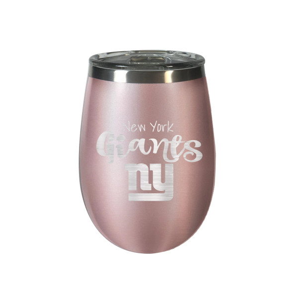 New York Giants 10 oz. Rose Gold BLUSH Wine Tumbler