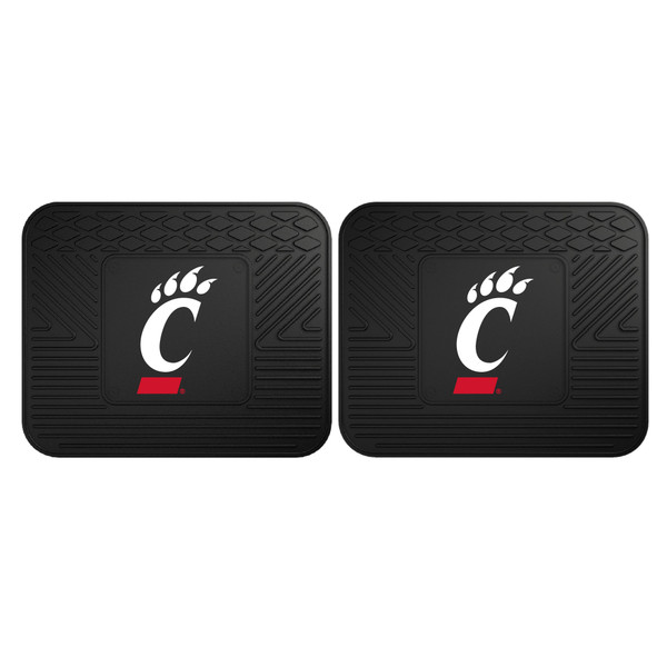 University of Cincinnati - Cincinnati Bearcats 2 Utility Mats Claw C Primary Logo Black