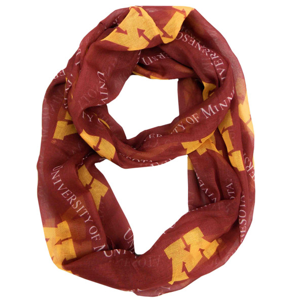 Minnesota Golden Gophers Scarf Infinity Style