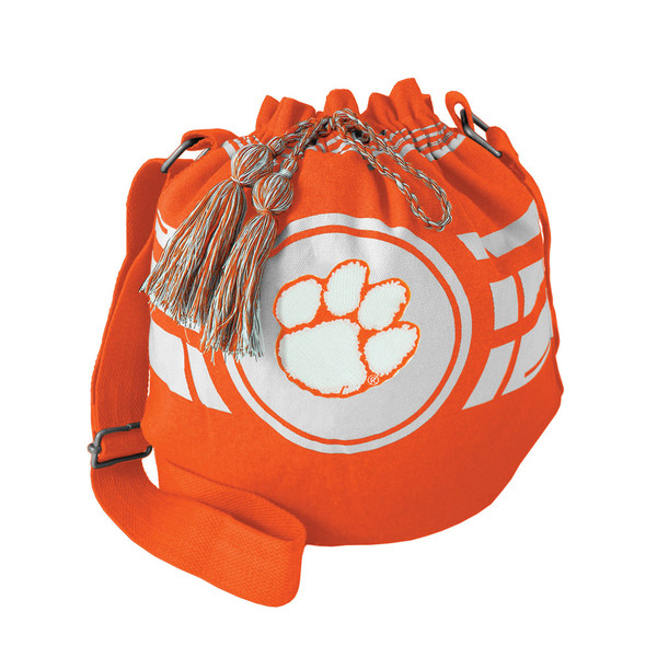 Clemson Tigers Bag Ripple Drawstring Bucket Style