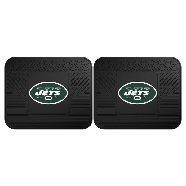 New York Jets 2 Utility Mats Oval Jets Primary Logo Black