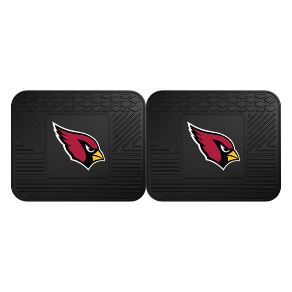 Arizona Cardinals 2 Utility Mats Cardinal Head Primary Logo Black