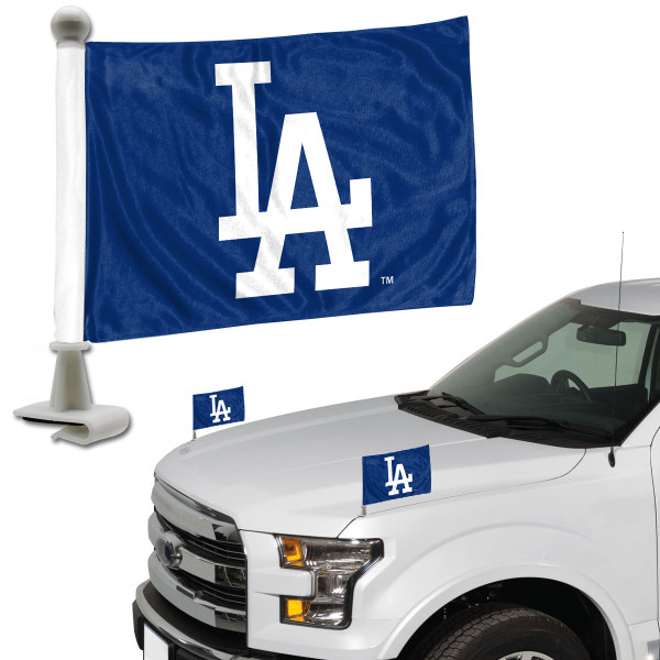 Los Angeles Dodgers Ambassador Flags "LA" Alternate Logo 4 in. x 6 in. Set of 2
