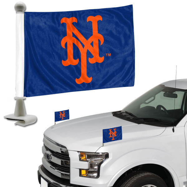 New York Mets Ambassador Flags "NY" Alternate Logo 4 in. x 6 in. Set of 2