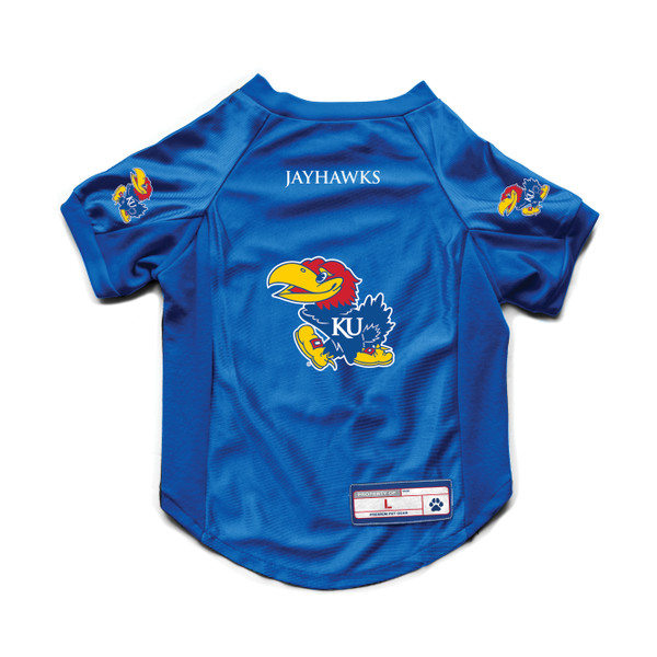 Kansas Jayhawks Pet Jersey Stretch Size Big Dog