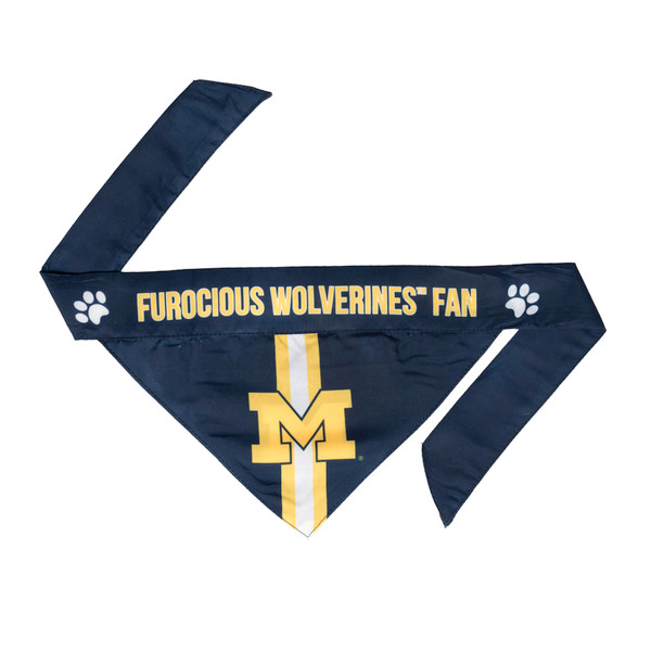 Michigan Wolverines Pet Bandanna Size S