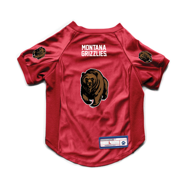 Montana Grizzlies Pet Jersey Stretch Size Big Dog