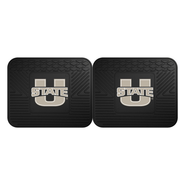 Utah State University - Utah State Aggies 2 Utility Mats "U State" Logo Black