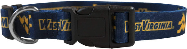 West Virginia Mountaineers Pet Collar Size M