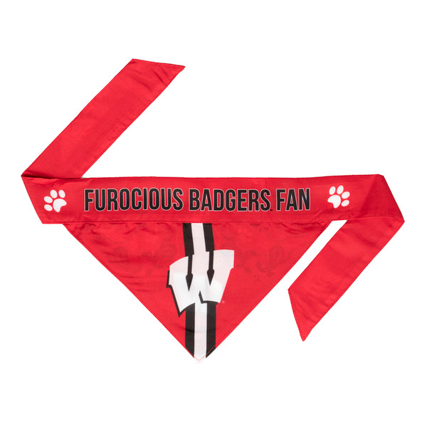 Wisconsin Badgers Pet Bandanna Size S