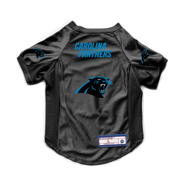 Carolina Panthers Pet Jersey Stretch Size L