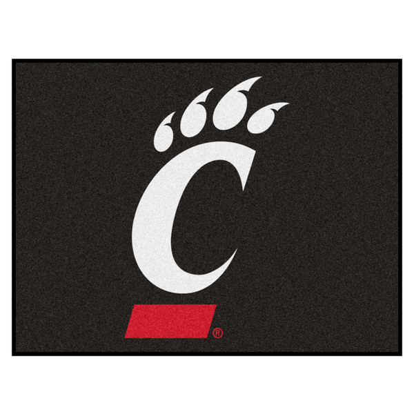 University of Cincinnati - Cincinnati Bearcats All-Star Mat Claw C Primary Logo Black